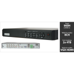 K2 XVR-08D1-E+ Rejestrator cyfrowy 8 kanaowy  H.264 VGA HDMI D1