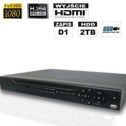 8 -kanaowy cyfrowy rejestrator K2 408LE-D1 HDMI